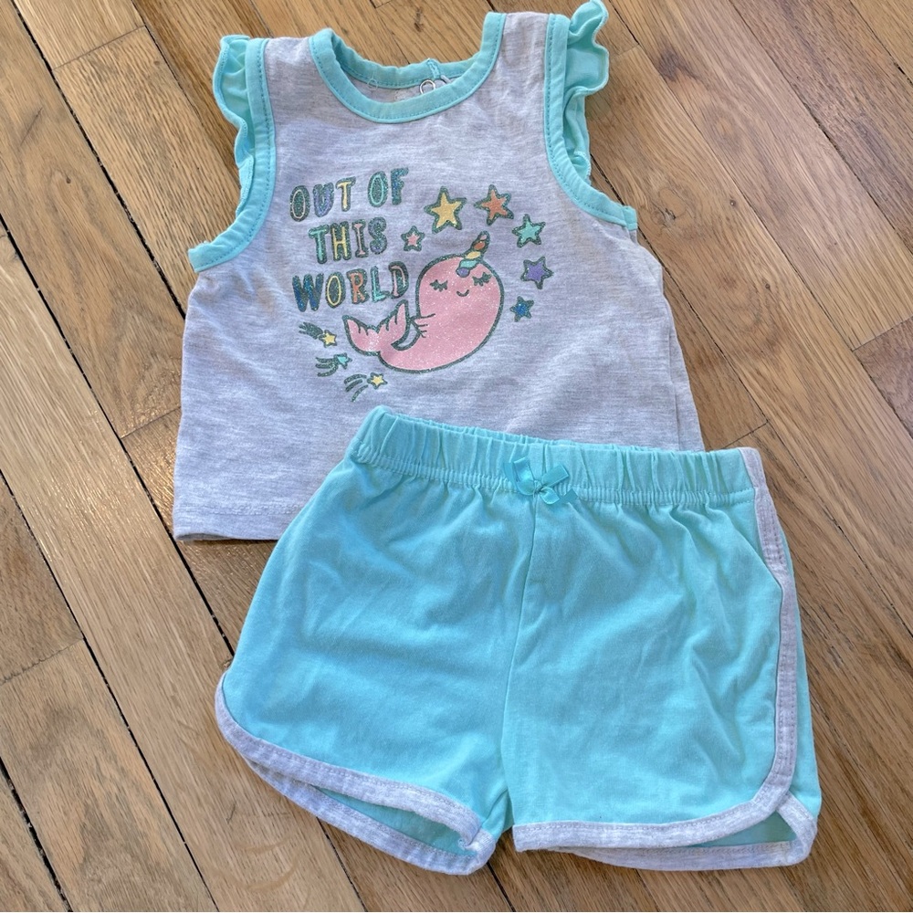 Emporio baby teal set sparkle 12 month